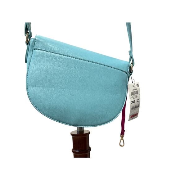 ON 34th Small Curve Bottom Crossbody Bag Sea Spray Faux Leather NWT - Picture 4 of 10